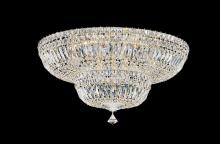 Schonbek 1870 5895-40O - Petit Crystal Deluxe 13 Light 120V Semi-Flush Mount in Polished Silver with Optic Crystal