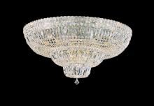 Schonbek 1870 5898-40O - Petit Crystal Deluxe 21 Light 120V Semi-Flush Mount in Polished Silver with Optic Crystal