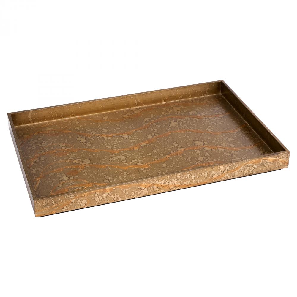 Florence Tray Bronze Lacquer Rectangle - Large