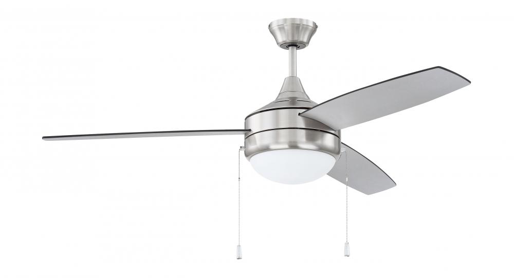 52" Phaze Energy Star 3 in Brushed Polished Nickel w/ Brushed Nickel/Greywood Blades