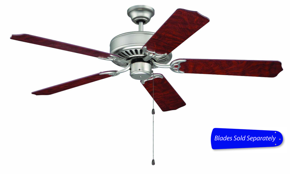 Pro Builder 52" Ceiling Fan in Brushed Satin Nickel (Blades Sold Separately)