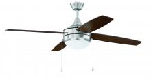 Craftmade EPHA52BNK4 - 52" Phaze Energy Star 4 in Brushed Polished Nickel w/ Walnut/Dark Oak Blades