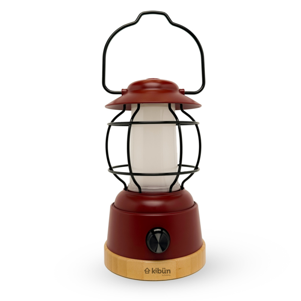 CORDLESS TABLE LAMP SMORES RUST RED