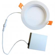 Bulbrite 773220 - 14W LED 6" RECESSED DOWNLIGHT W/ METAL JBOX WHITE ROUND DIMMABLE 80CRI 2700K 120V
