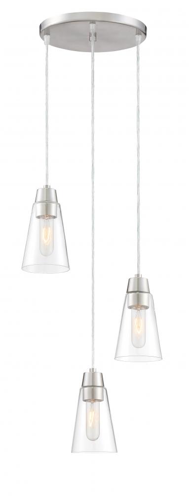 Echo 11.125" 3-Light Pendant