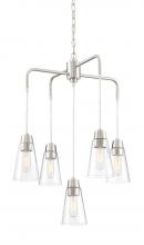 Designers Fountain 87885-SP - Echo 22.5" 5-Light Chandelier