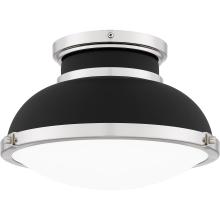 Quoizel QFL6184MBK - Tobias 2-Light Matte Black Flush Mount Light