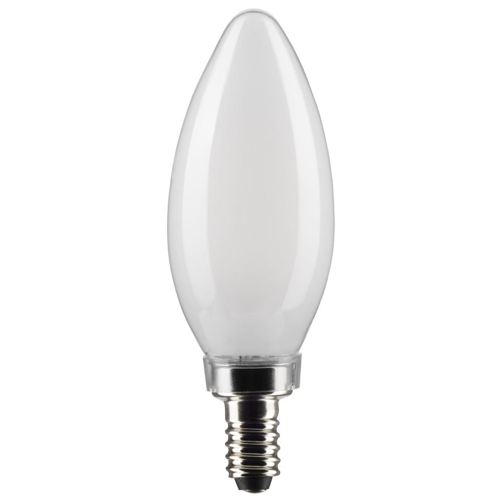 4 Watt B11 LED; Frost; Candelabra base; 90 CRI; 5000K; 120 Volt