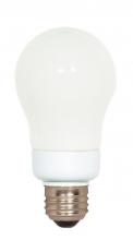 Satco Products Inc. S7281 - 7 Watt; A19 Compact Fluorescent; 2700K; 82 CRI; Medium base; 120 Volt