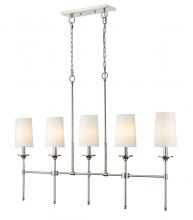 Z-Lite 3033-5L-PN - 5 Light Linear Chandelier