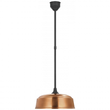 Visual Comfort & Co. Signature Collection TOB 5812MBK-SC - Academy 16" Rockhouse Pendant