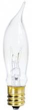 Westinghouse 375500 - 7.5W CA5 Incandescent Clear E12 (Candelabra) Base, 120 Volt, Card, 3-Pack