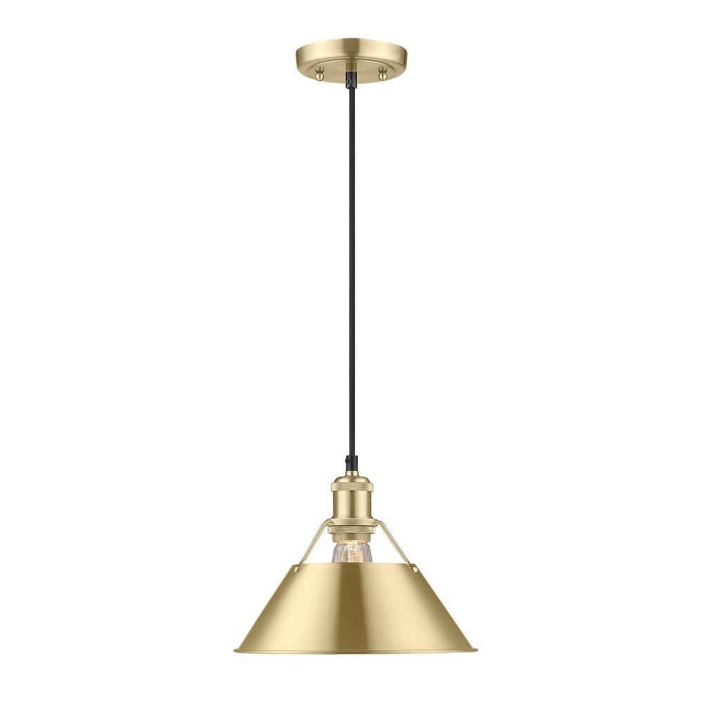 Orwell BCB Medium Pendant - 10" in Brushed Champagne Bronze with Brushed Champagne Bronze shade