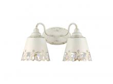 Golden 0883-BA2 AI - Eloise 2-Light Vanity Light in Antique Ivory