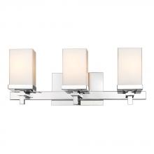 Golden DDDD-BA3 - Maddox 3 Light Bath Vanity in Chrome