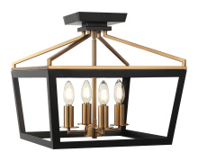 Matteo Lighting X67004BKAG - Mavonshire Ceiling Mount