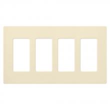 Lutron Electronics CW-4-AL - CLARO WALLPLATE 4 GNG AL