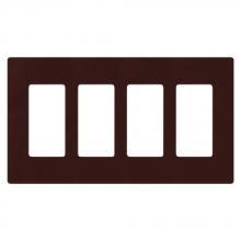 Lutron Electronics CW-4-BR - CLARO WALLPLATE 4 GNG BR