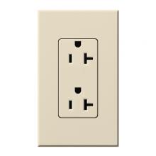 Lutron Electronics NTR-20-LA - NOVA T RECEPTACLE 20 AMP LIGHT ALMOND