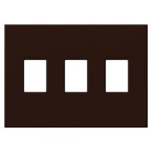 Lutron Electronics VWP-3-BR - VAREO WALLPLATE 3GNG BROWN