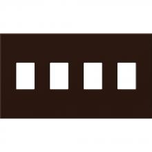 Lutron Electronics VWP-4-BR - VAREO WALLPLATE 4GNG BROWN