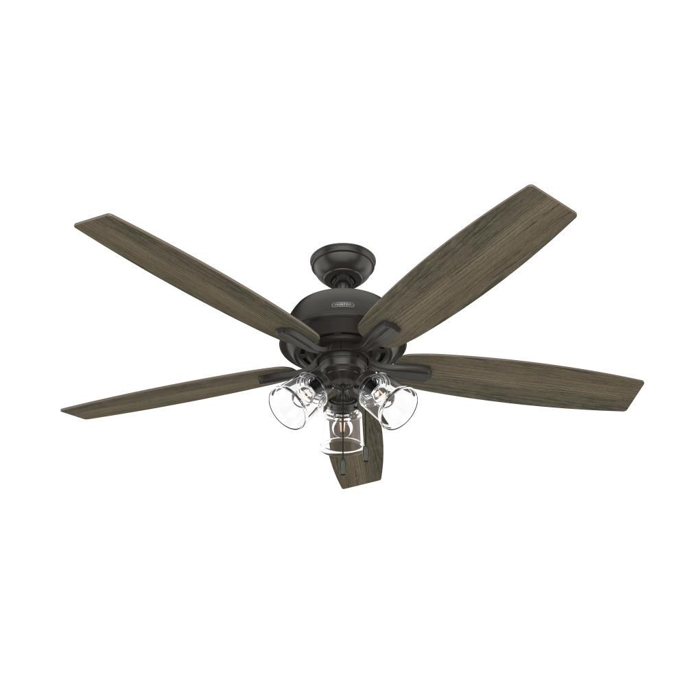 Hunter 60 inch Dondra ENERGY STAR® Noble Bronze Ceiling Fan with LED Light Kit and Pull Chain