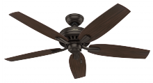 Hunter 53320 - Hunter 52 inch Newsome Premier Bronze Ceiling Fan and Pull Chain