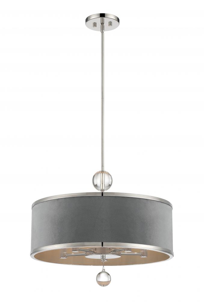 Luxor - 5 Light Convertible Pendant/Semi Flush