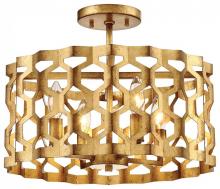 Minka Metropolitan N6772-293 - 4 LIGHT SEMI FLUSH (CONVERTIBLE TO PENDANT)