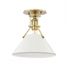 Hudson Valley MDS353-AGB/OW - Painted No.2 Semi Flush