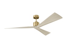Visual Comfort & Co. Fan Collection 3ADR60BBSWWO - Adler 60 - Burnished Brass w Washed White Oak Blades