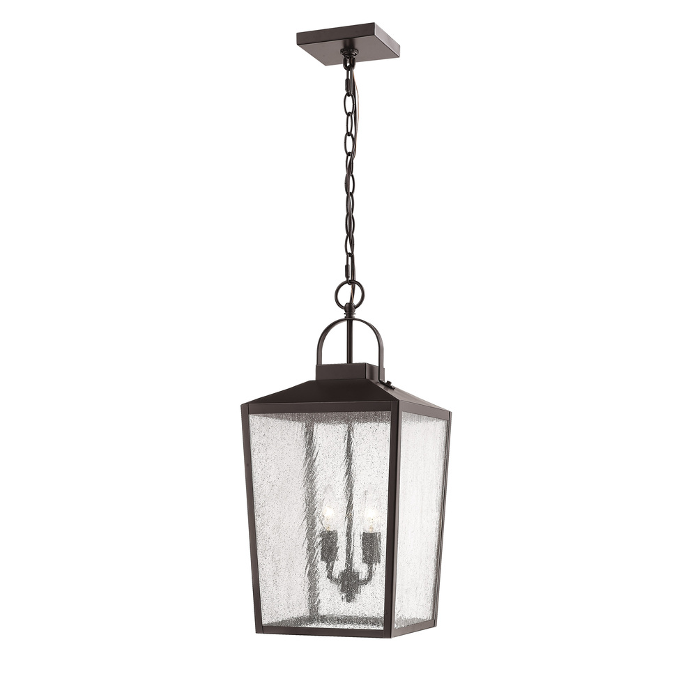 Devens 2-Light Outdoor Hanging Lantern Powder Coated Bronze