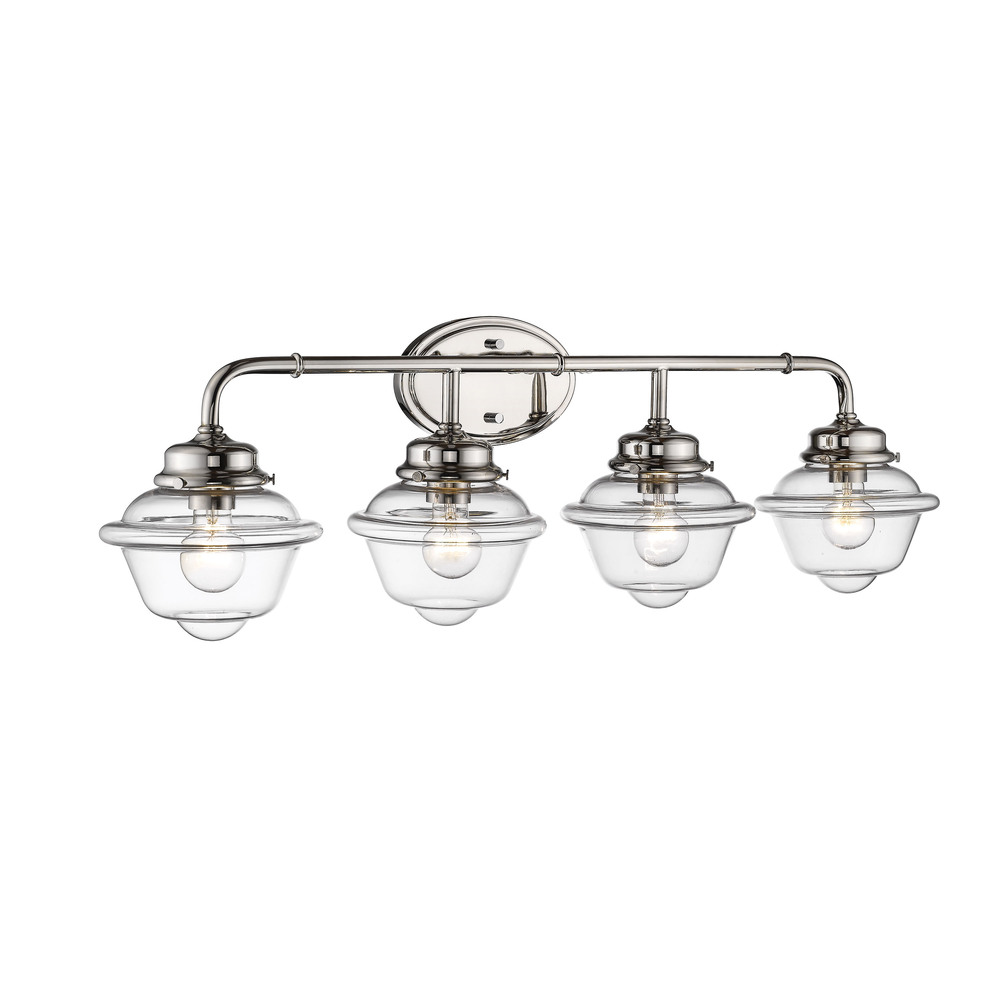 Neo-Industrial 4-Light Vanity Polished Nickel