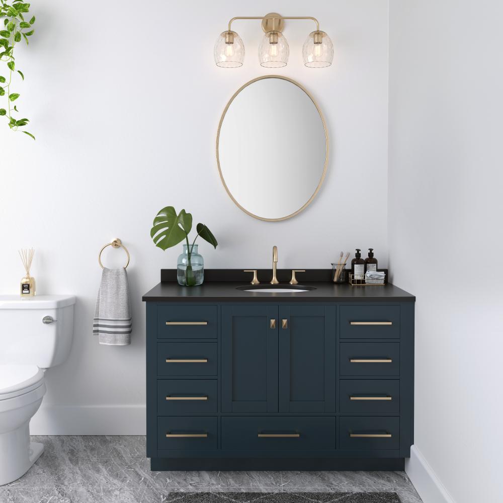 Gallos 3-Light Vanity Modern Gold