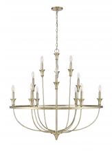 Millennium 28012-MG - Emery 12-Light Chandelier Ceiling Light Modern Gold