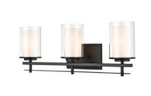 Millennium 5503-MB - Huderson 3-Light Vanity Matte Black