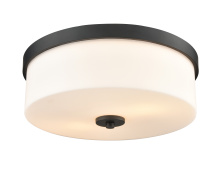 Millennium 214102-MB - Laphia 13.25" Wide 2-Light Flushmount - Matte Black