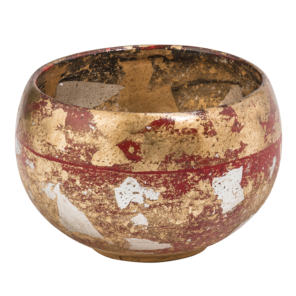 Vermillion Gold Charming Accent Bowl