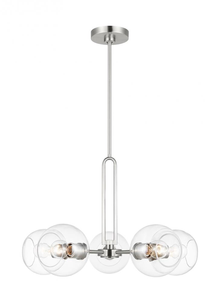 Five Light Medium Chandelier