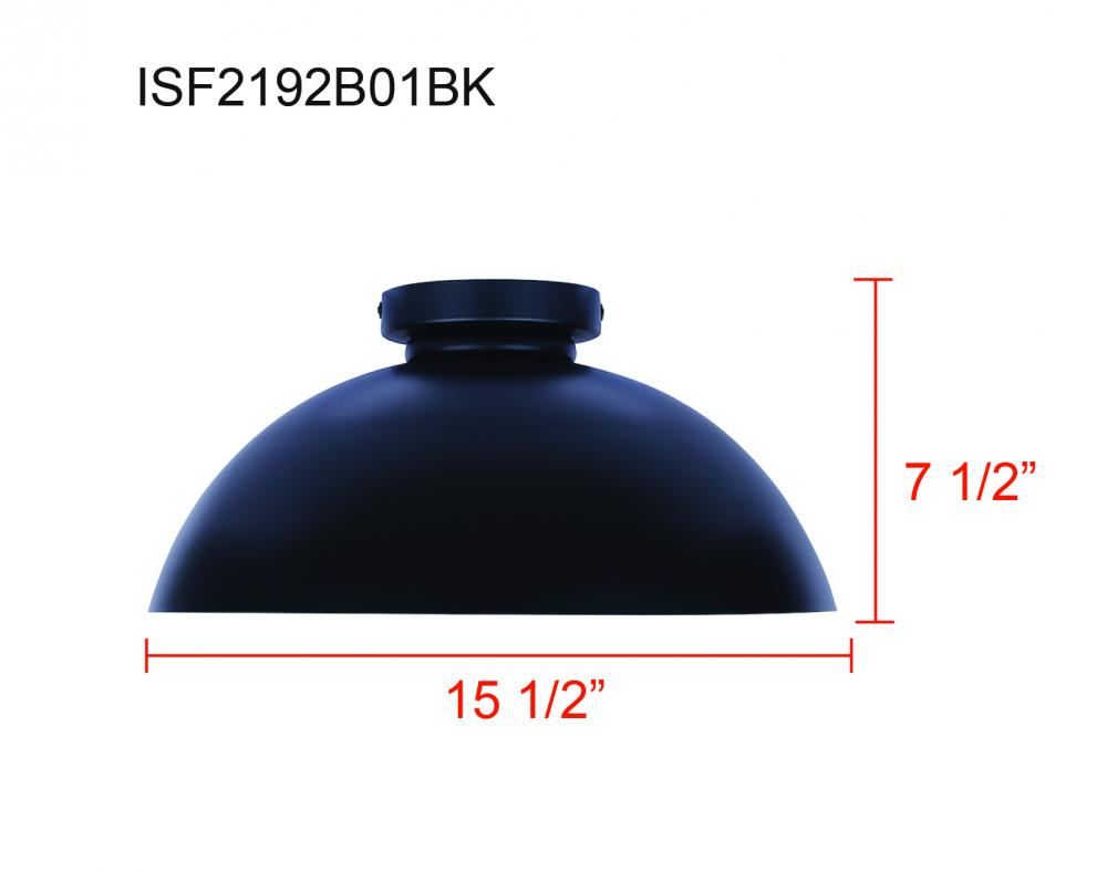 Eddie 1 Light Semi Flush Mount