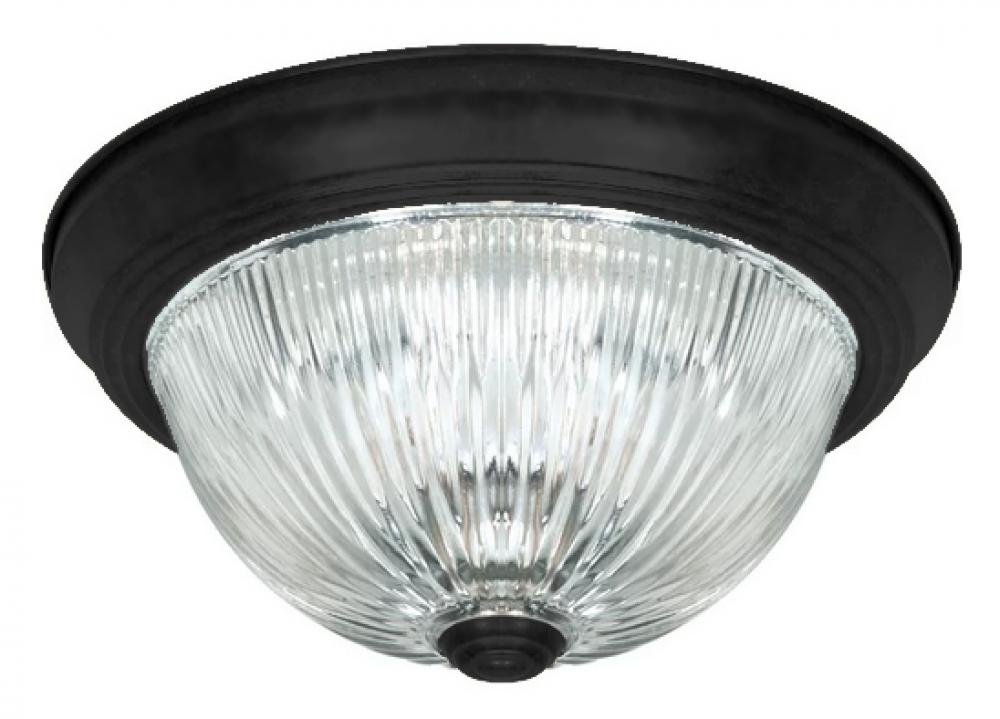 IFM211MBK-RGC, 2 Light Flush Mount, Black Finish