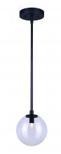 Canarm IPL741A01BK9 - ATLAS, IPL741A01BK9, MBK Color, 1 Lt Rod Pendant, Smoke Glass