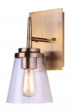 Canarm IVL703A01GD - Perla 1 Light Vanity, Metal Finish