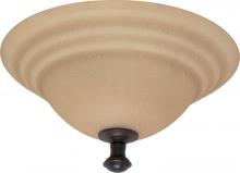 Nuvo 60/2416 - Mericana ES; 2 Light; Flush Mount with Amber Water Glass; Lamp Included