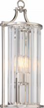 Nuvo 60/5767 - Krys- 1 Light Crystal Accent Wall Sconce (Long) - Polished Nickel Finish