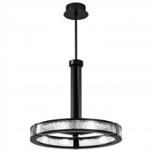 Nuvo 62/2003 - Darrow; 24 Inch LED Pendant; Matte Black; Acrylic Panels