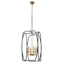 Quorum 880-6-5947 - BISHOP 28" 6LT PENDANT - MB/BRB