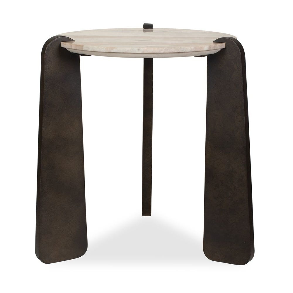 Uttermost Talud Modern Marble Side Table