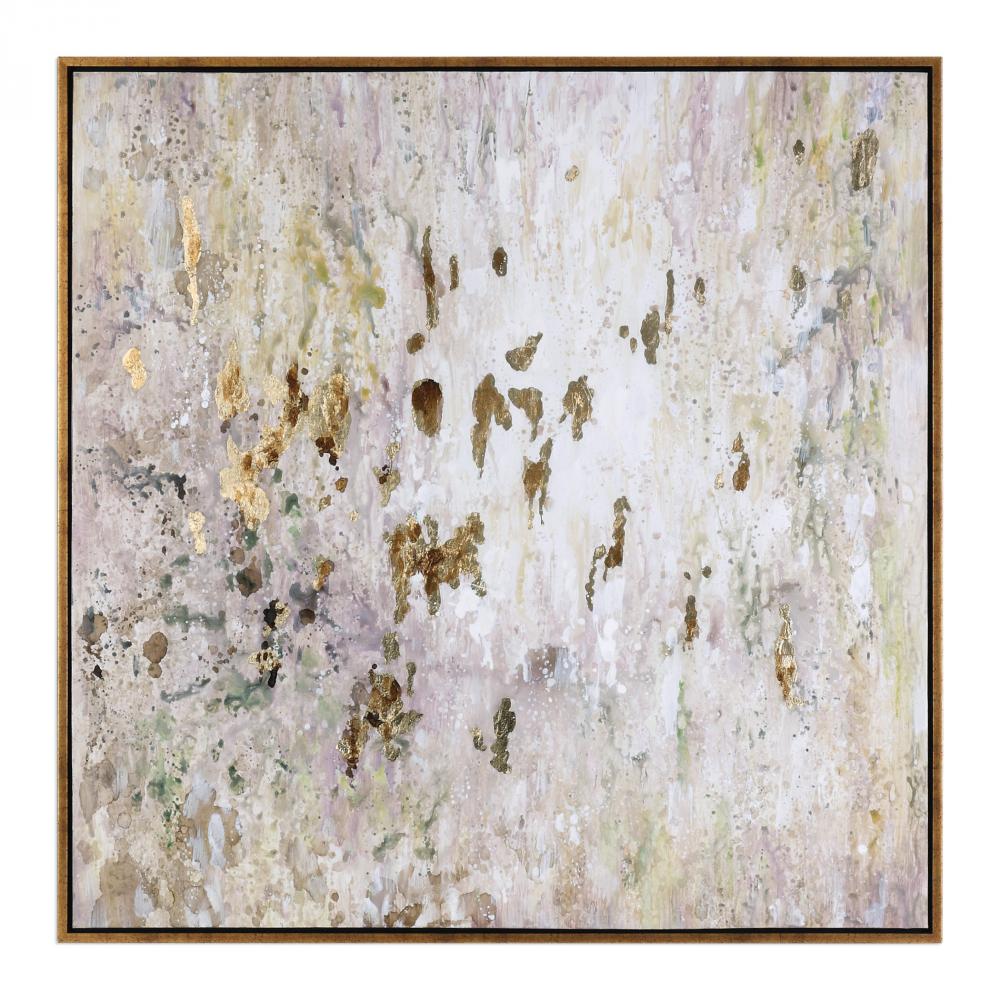 Uttermost Golden Raindrops Modern Abstract Art