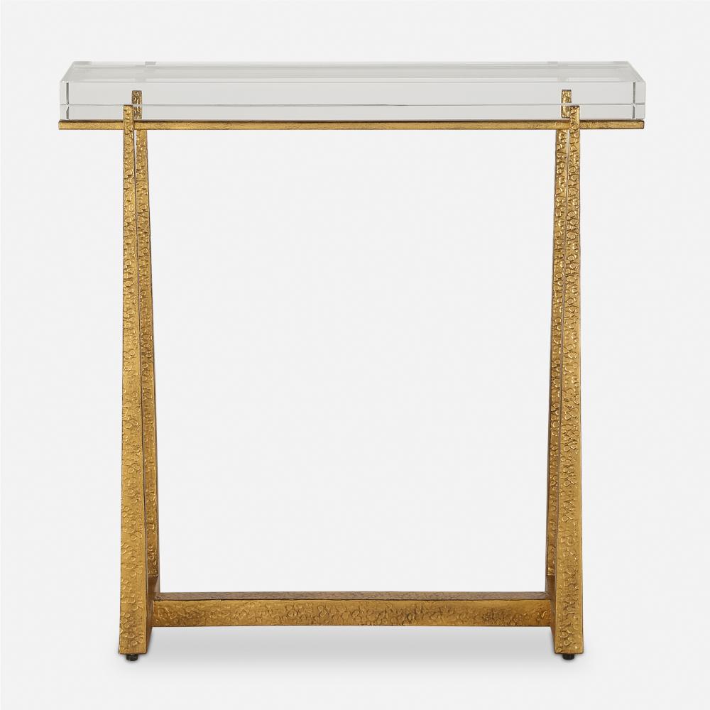 Uttermost Midas Thick Crystal Accent Table